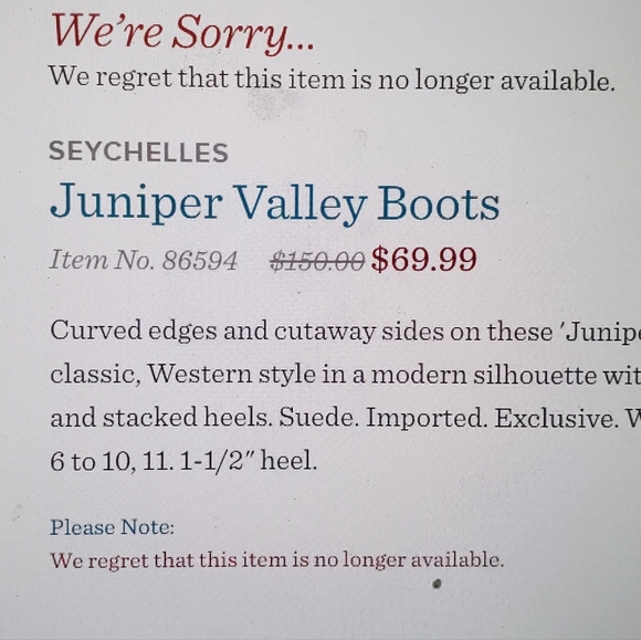 Seychelles Juniper Valley booties from Sundance - Picture 7 of 7